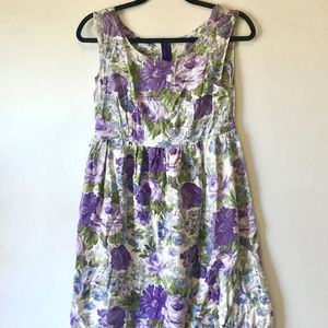 Vintage Summer Floral 50s dress
